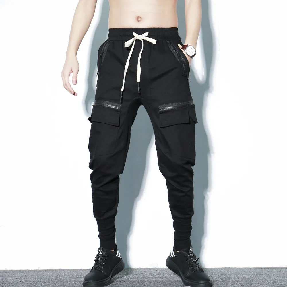 Брюки-султанки мужские для ночного клуба штаны-шаровары в стиле хип-хоп