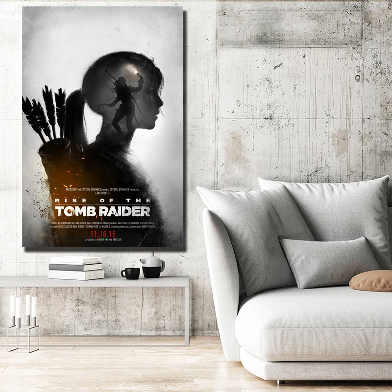 Я подниму плакаты Tomb Raider Rise фильм живопись и принты декоративная настенная