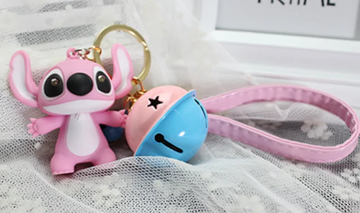 27 стилей Новое прибытие мультфильм Лило и стежок брелок LED звук флеш-веревка