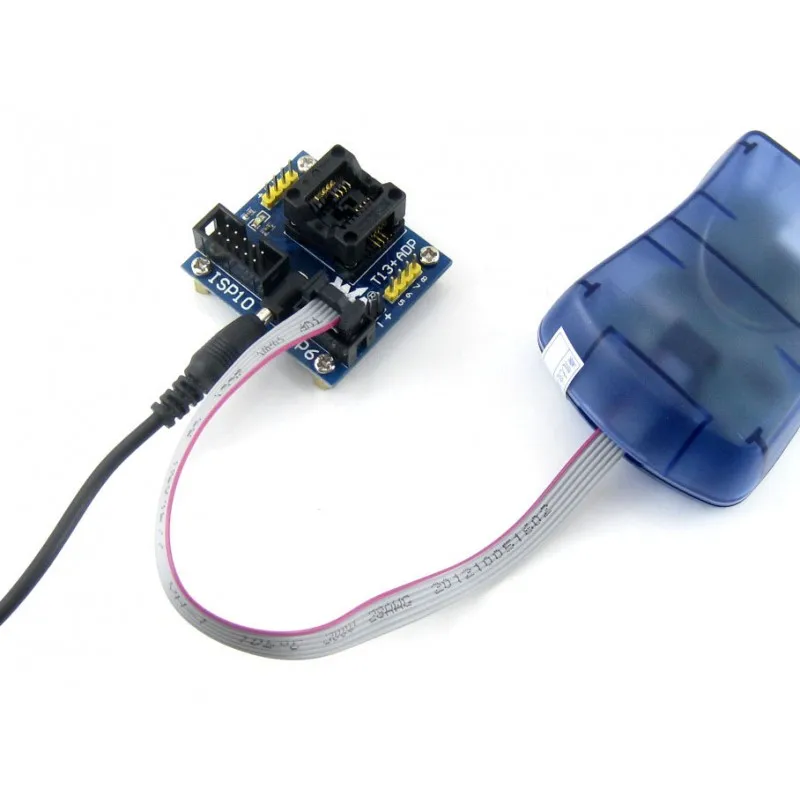 T13 + ADP # ATtiny13 ATtiny12 ATtiny15 ATtiny25 SOIC8 (150 mil) AVR программирующий адаптер тестовый разъем |