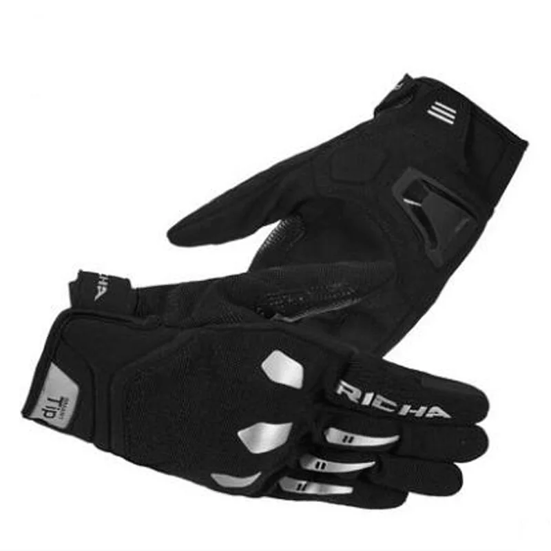 Мужские перчатки для езды на мотоцикле с полным пальцем дышащие сенсорным