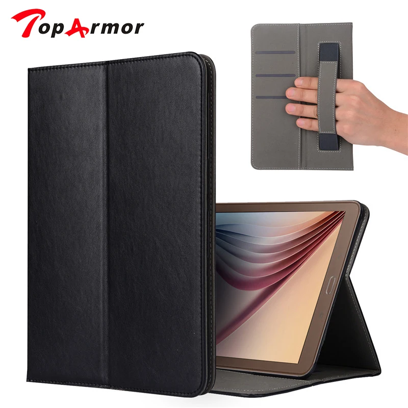 TopArmor модный бумажник с ручным ремнем ID card pu кожаный чехол-подставка для samsung Galaxy Tab