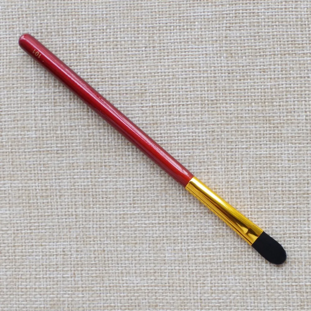 Профессиональные кисти для макияжа R101 упругие синтетические волокна кремовые