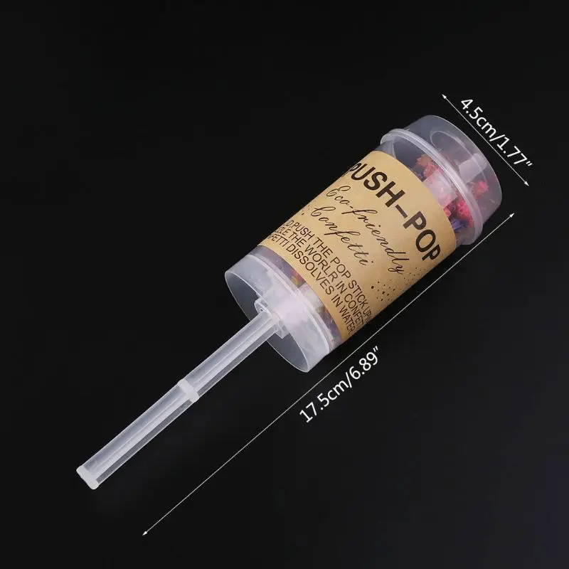 Конфетти Push Pop высушенный цветок подружки невесты стрелок Свадьба День рождения