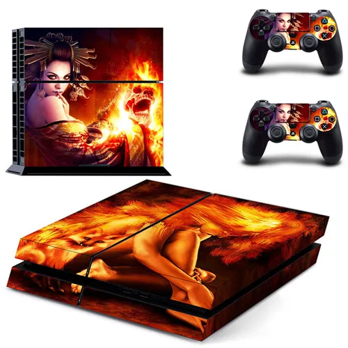 DPTM0813 Наклейка для PS4 виниловая наклейка, стикер для консоли sony Playstation 4 и 2 контроллера наклейка для PS4 наклейка - Цвет: DPTM0813