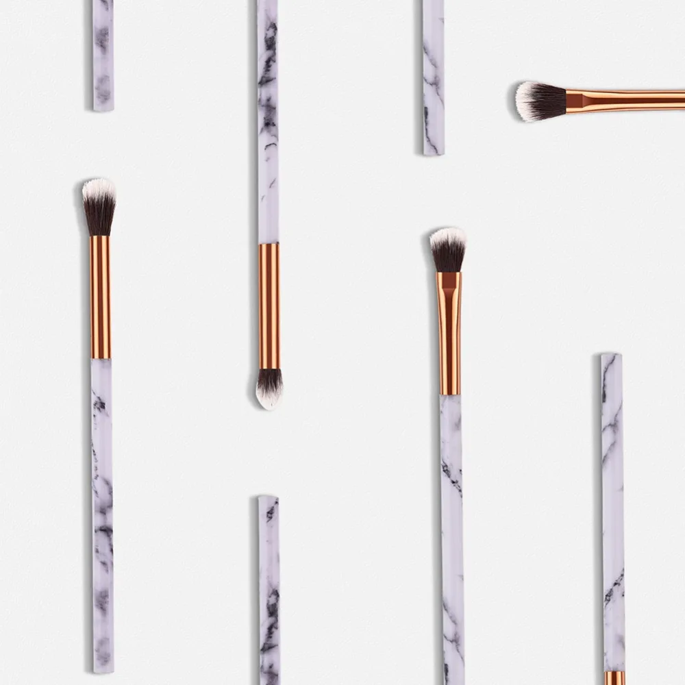 Новинка набор кистей для макияжа 4 шт. мраморная текстура косметические тени век