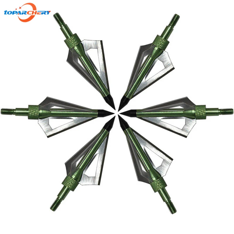 6 шт./лот Зеленая Стрела для стрельбы из лука арбалет Рекурсивный лук охотничья