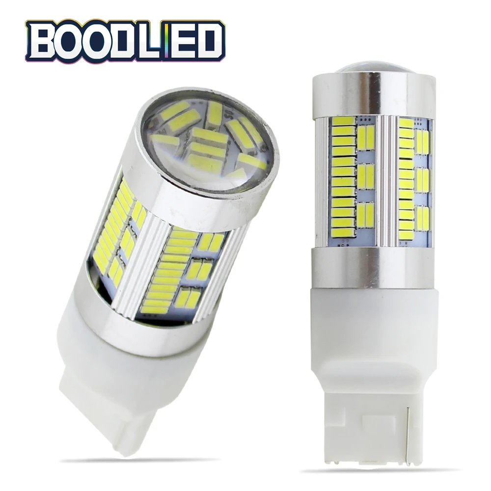 

2pcs 12V 18W Canbus T20 7443 7440 Chip LED 105 SMD 4014 Car Bulb Reverse Light Brake Turn Signal Lights Source Parking Auto Lamp