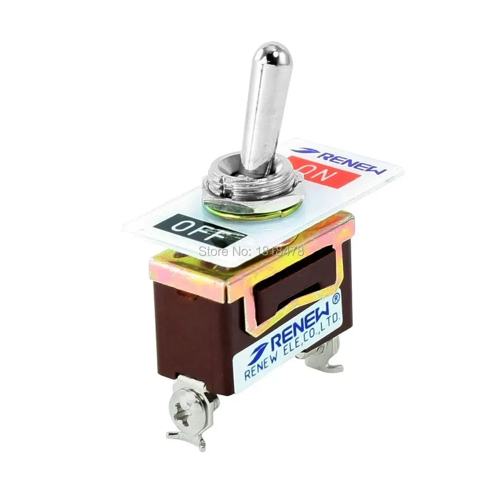 

SPST ВКЛ-ВЫКЛ 2 положения 2 Винтовые клеммы переключателя AC 15A/250V 20A/125V