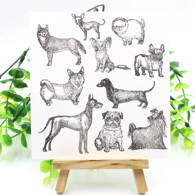 Прозрачные силиконовые штампы KSCRAFT для домашних питомцев скрапбукинга сделай