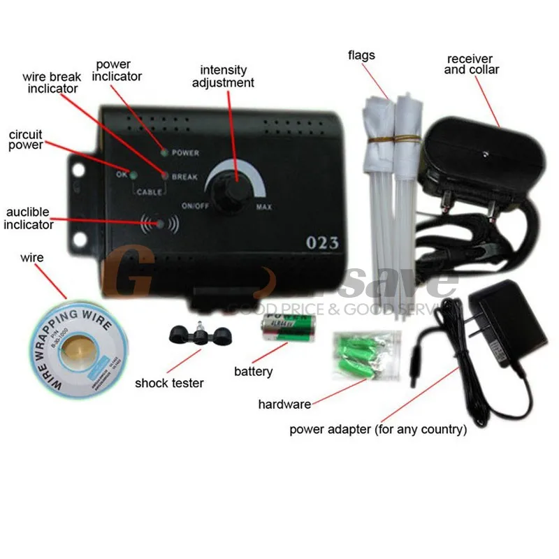 Подземное электрическое ограждение для собак система водонепроницаемый шок