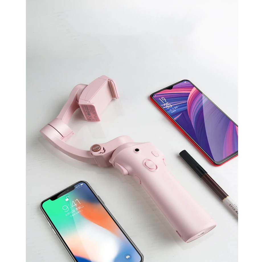 Atom 3 оси складной карманный ручной Gimbal селфи стабилизатор телефона для iPhone samsung