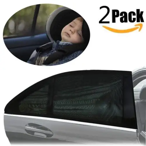

2x Car Window Shades Sun Cover Rear Side Kids Baby UV Protection Block Mesh Baby Safety Products