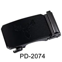 PD-2074 Hi-Tie, фирменный дизайн, кожаный ремень, пряжки для мужчин, серебро, золото, ремень, голова для кожаного ремня, буквенная пряжка ремня с изображением животного, автоматический - Цвет: PD-2074