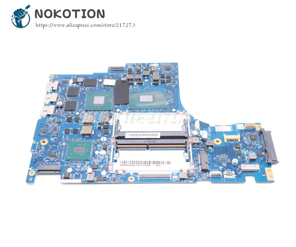NOKOTION для lenovo Y520 Материнская плата ноутбука 5B20N00291 DY512 NM-B191 15,6 дюймов SR32S I5-7300HQ Процессор DDR4 GTX 1050 GDDR5