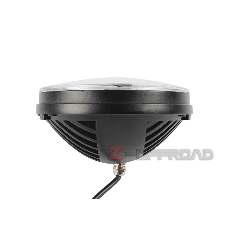 7 &quotчерный круглый светодиодный H4 фара Замена Освещение Проектор фары для Jeep