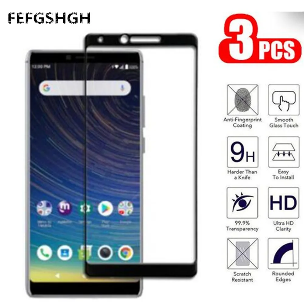 Закаленное стекло для экрана Coolpad Legacy 2019 полностью клеящееся премиум защитная