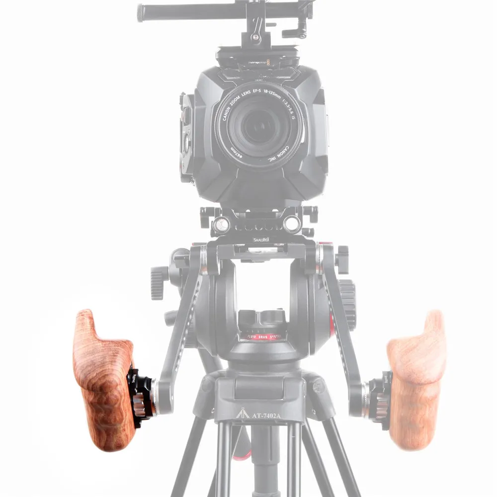SmallRig правой деревянная ручка с Крепление Arri rosette для универсальной камеры DSLR Камера клетка плечевая Поддержка Системы Rig-1941