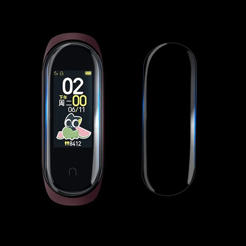 Оптовая продажа 10 шт. mi Band 4 браслет экран защитная пленка ТПУ мягкий полный нано HD