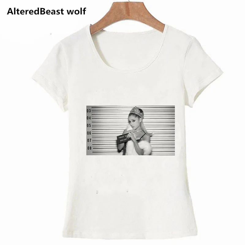 2019 новейшая Футболка женская одежда повседневная летние топы Ариана Гранде