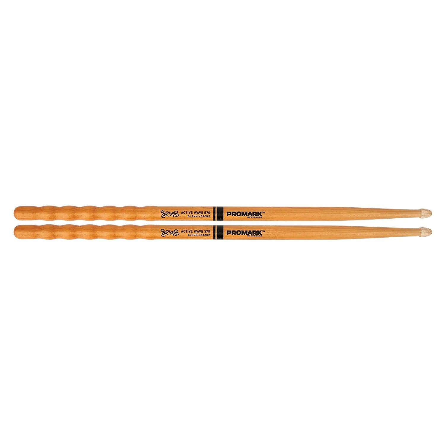 Promark от D'addario Американский Hickory Glenn Kotche активная ручка волны 570 голени, деревянный наконечник, покрытие ActiveGrip
