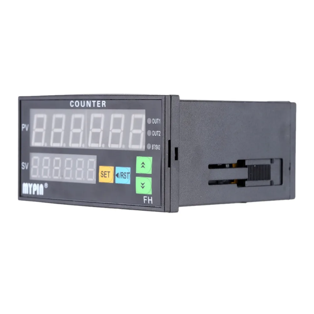 Многофункциональный 6 цифровой светодиодный дисплей счетчик 90 ~ 265 V AC/DC