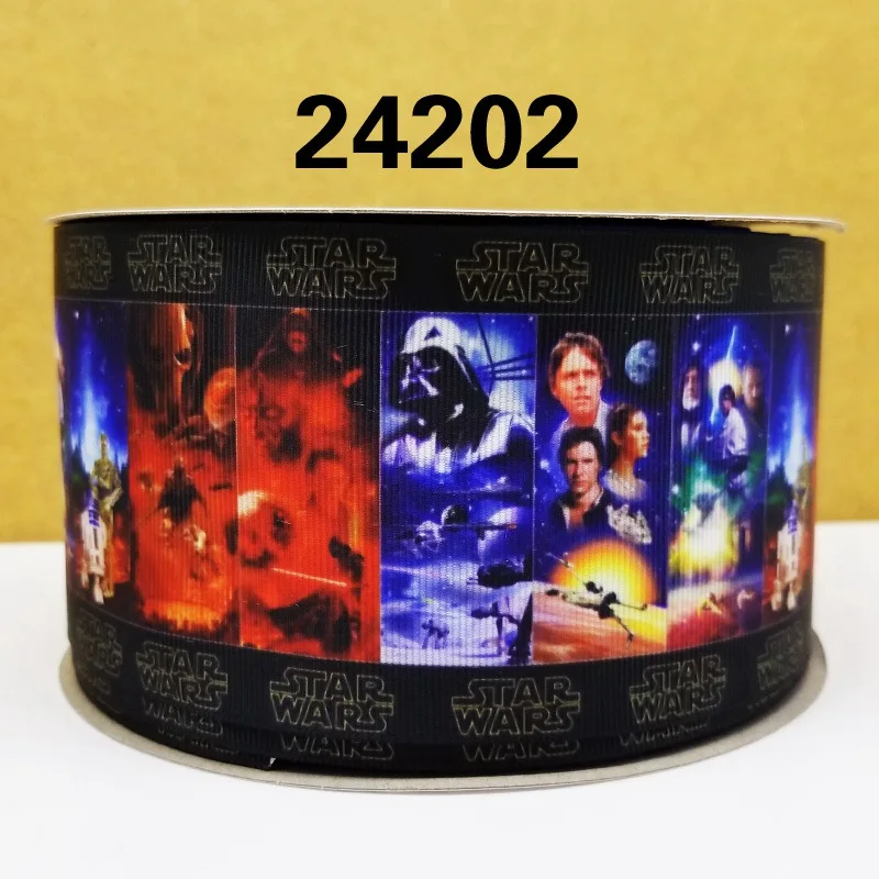 24202 50 ярдов в размер, лента героя, напечатанная корсаж, лента 11647 - Цвет: 24202
