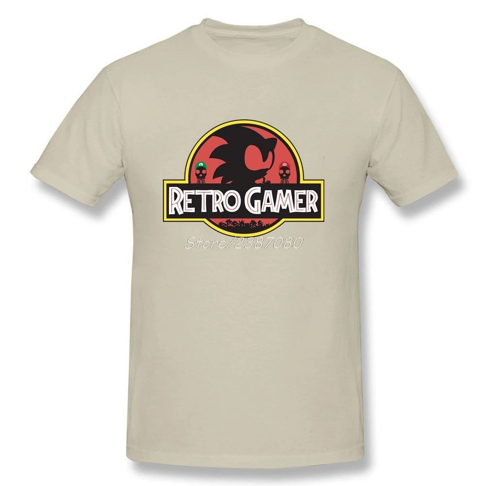 Новинка 2020 футболка для геймеров в стиле ретро Мужская хлопковая с короткими
