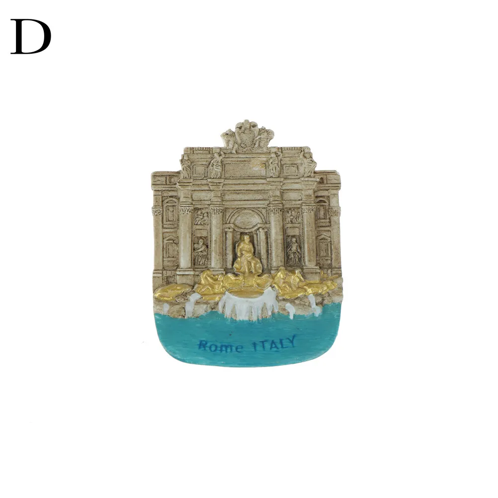 D Milan Cathedral Of Italy ароматерапия Ручная роспись 3D магниты на холодильник сувениры для путешествий магнитная наклейка размер как на картинке - Цвет: D