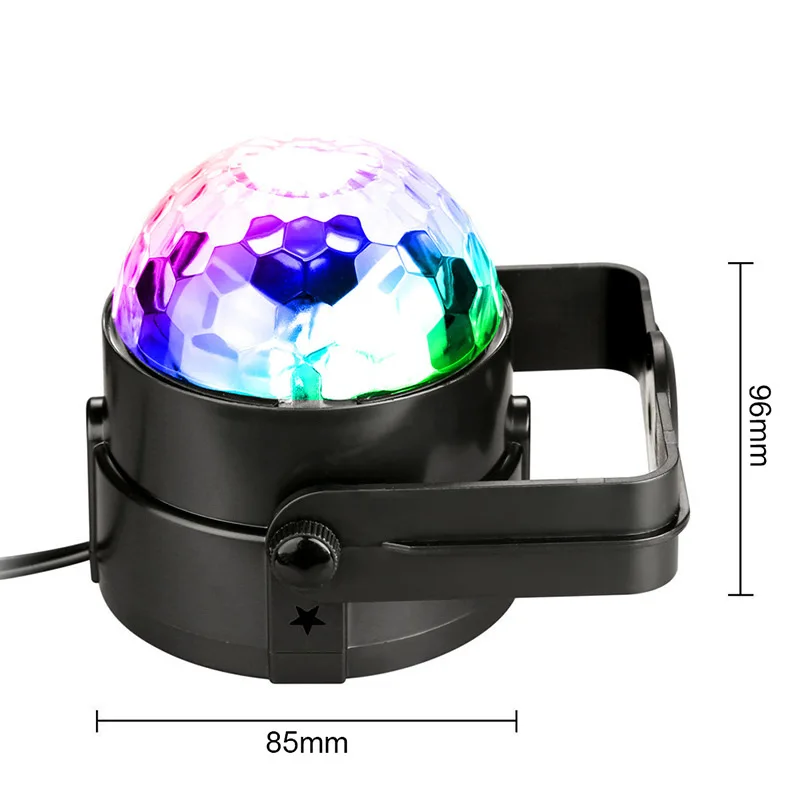 3 Вт Мини RGB кристалл магический шар звуковая активация диско шар сценическая лампа Lumiere Рождественский лазерный проектор Dj клуб вечерние светильник шоу