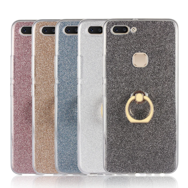 loovedwj For VIVO X20 Case Soft TPU Cover Clear Rings Bling Mobile Phones Cases Covers | Красота и здоровье