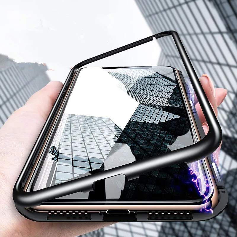 Магнитный адсорбционный металлический чехол для Huawei p20 p30 pro P30 lite mate20 PRO nova 3 4 honor 8X