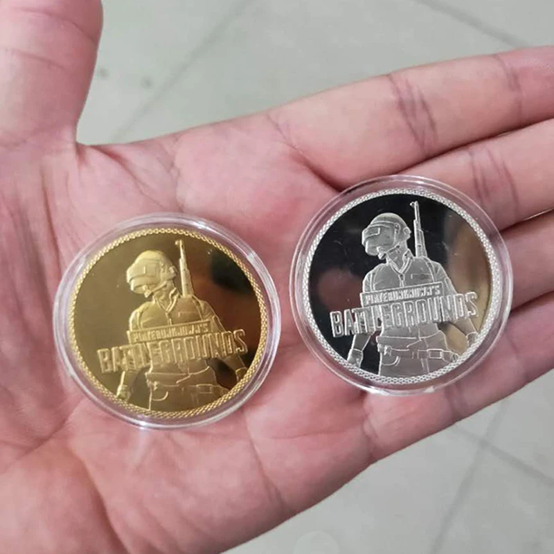 Игра PUBG Coin cosplay Реквизит Золото Серебро памятная монета реквизит аксессуары PLAYERUNKNOWN'S BATTLEGROUNDS