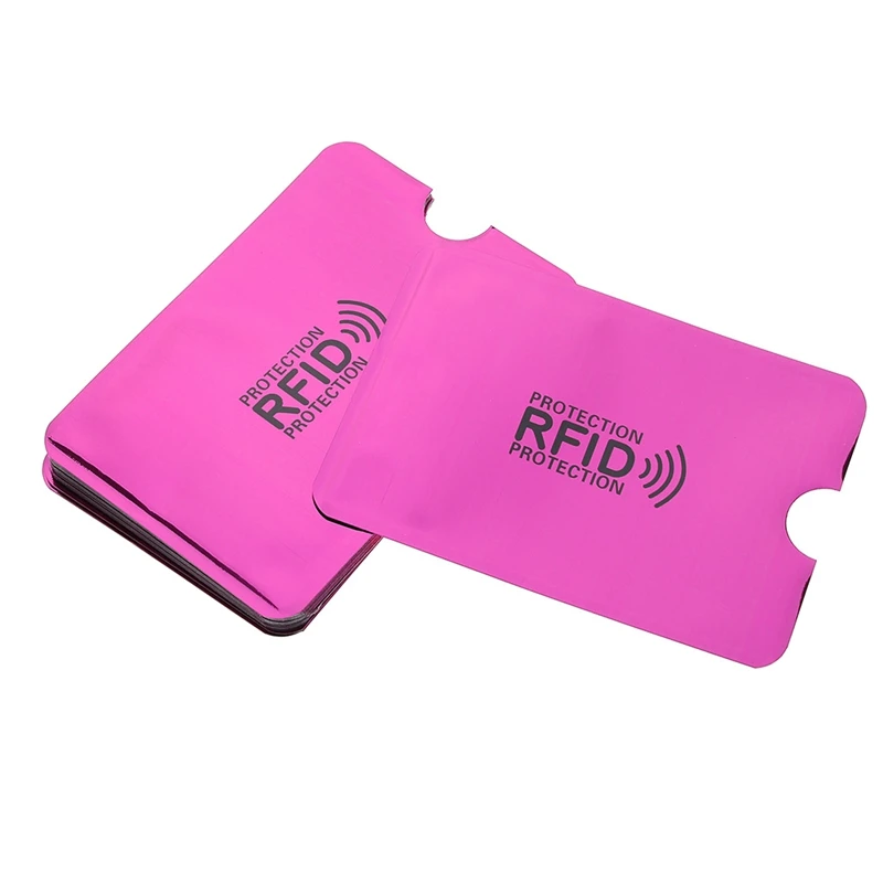 H06 10 шт. анти кредитная карта, RFID держатель банк чехол для удостоверения личности Обложка держатель идентификационный протектор чехол Портативный визитные карточки держатель для карт - Цвет: H06