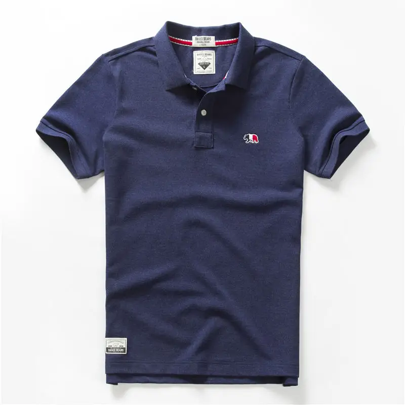Новая брендовая рубашка поло для мужчин летнее платье хлопковые короткие лидер