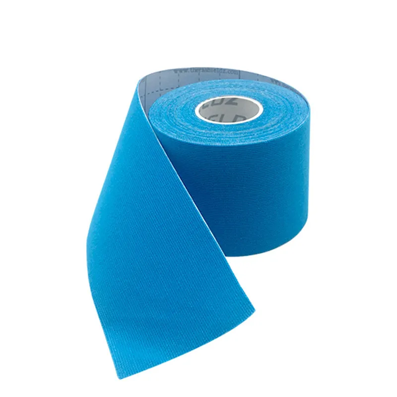 Light blue 5 м* 5 см клейкая лента Водонепроницаемая кинезиологическая лента дышащая Спортивная эластичная повязка для мышц поддержка травм мышц - Цвет: Light blue