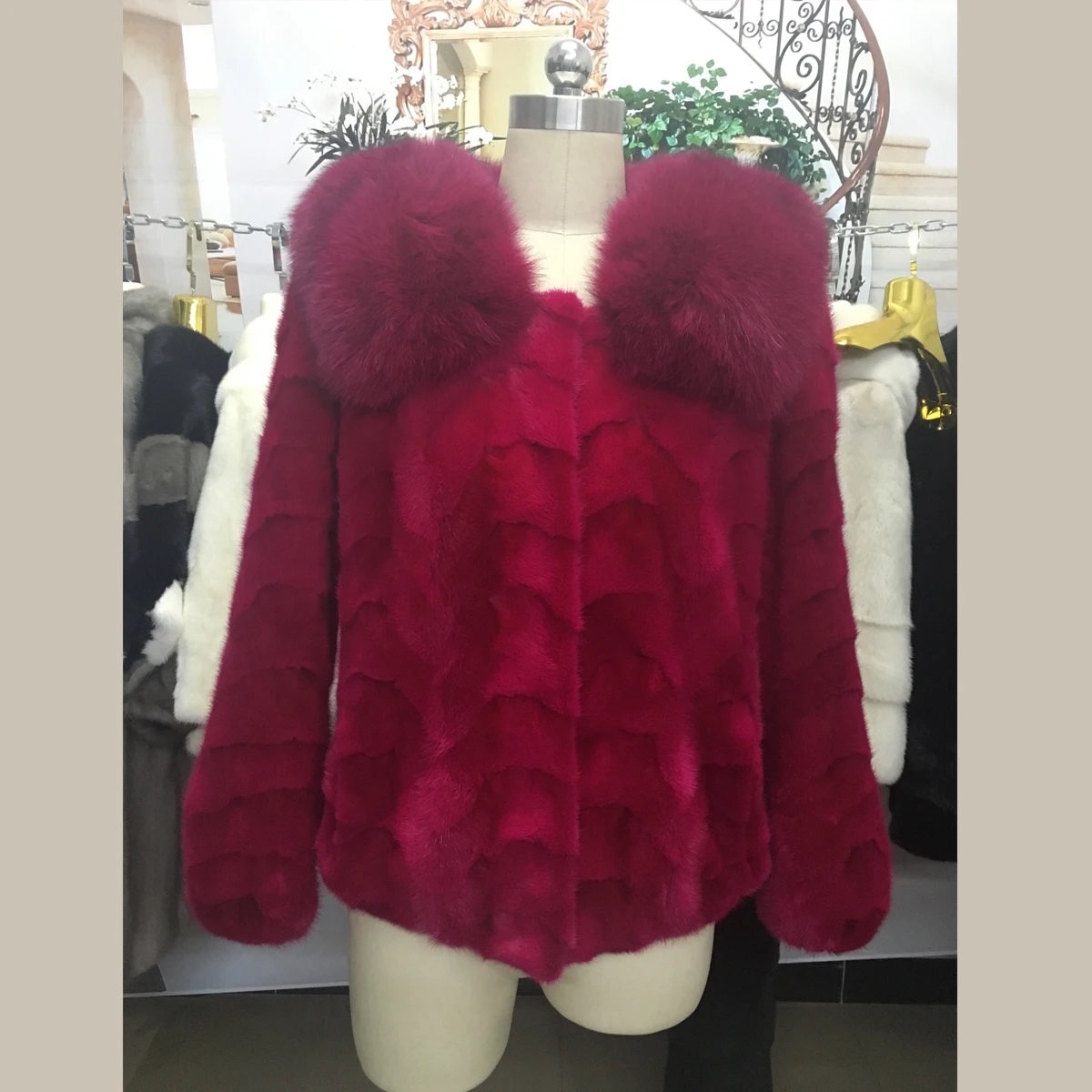 Новая шуба из меха норки длинная 2019