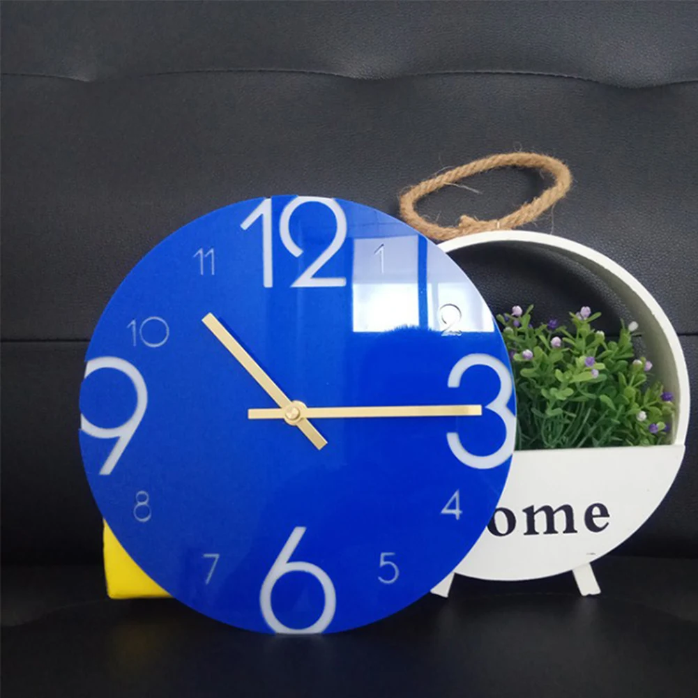 Digital DIY Wall Clock Mute Fabala Living Room Acrylic Home Decor 3D | Дом и сад