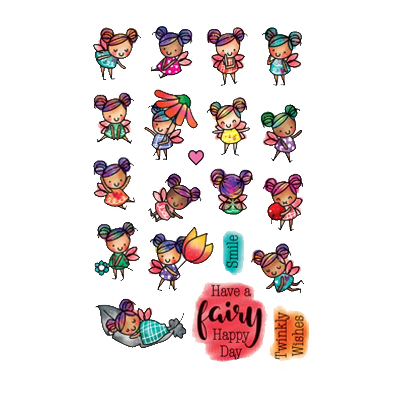 Прозрачный силиконовый штамп в виде животного единорога слона уплотнения для