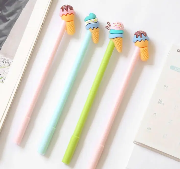 Ручка с гелевыми чернилами для мороженого 2 шт./лот рекламный подарок