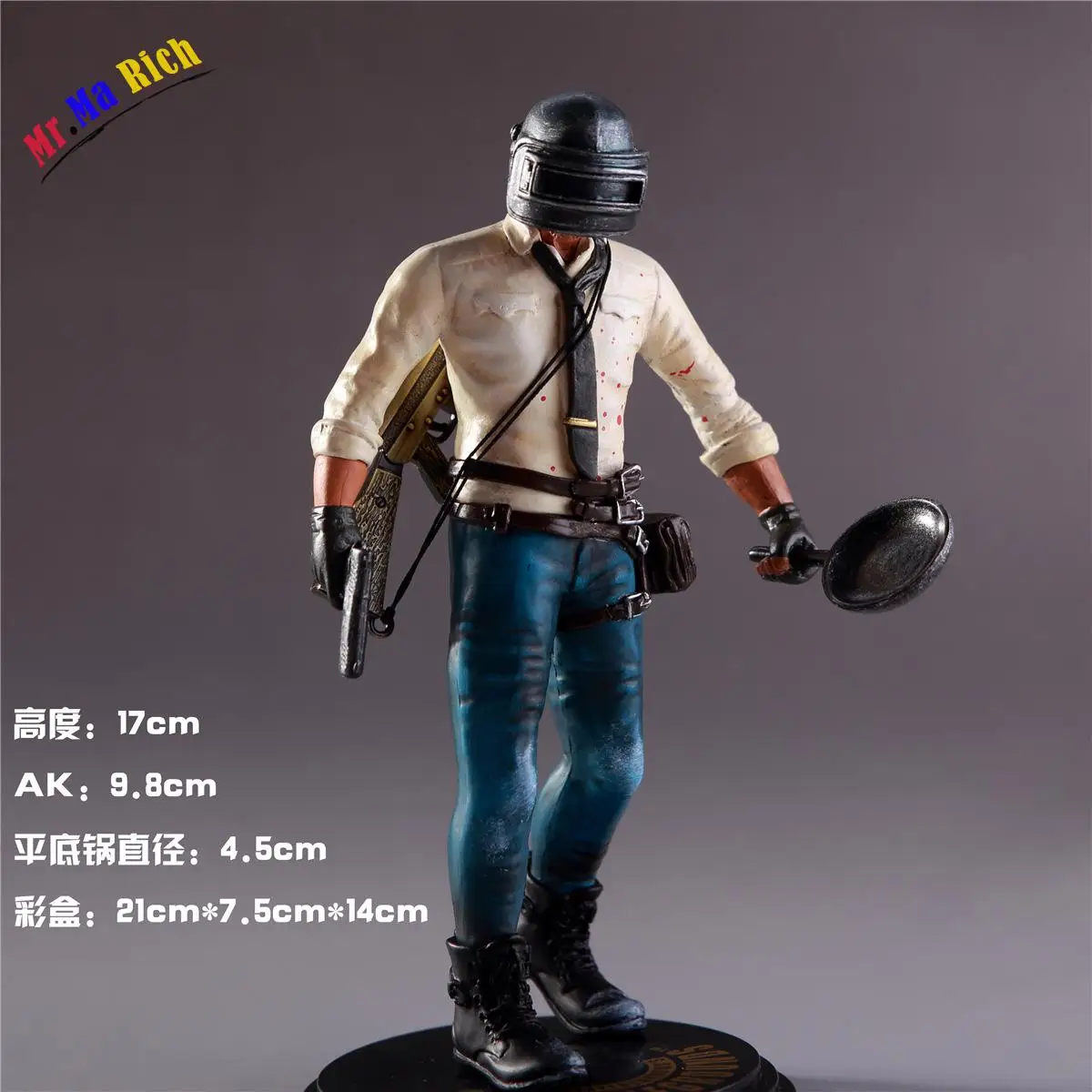 17 см playerunknown Battlegrounds Pubg Circa Doll Spot Mangiare Pollo Stasera Modo Del Metallo Auto Modello Di Arma|figure|doll figuresarma |
