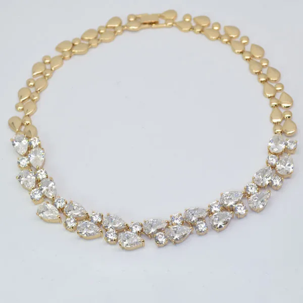 Роскошное женское ожерелье длиной 51 см длинное Моны Лизы с кубическим цирконием