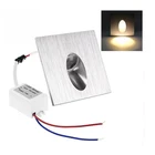 Встраиваемая светодиодная настенная лампа, освещение для прихожей, дорожек, ступенек, лестницы, подвальцовый светильник, Светодиодный точечный светильник, современное домашнее украшение, 85-265 В переменного тока, 1 Вт, 3 Вт