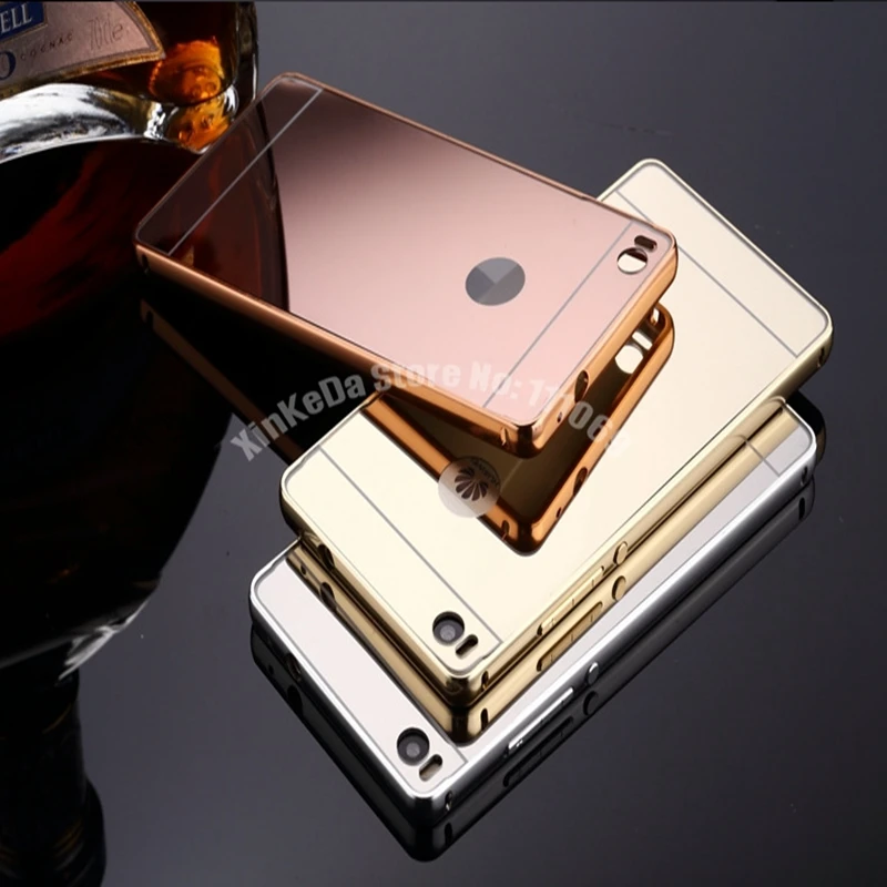 10 шт. роскошный акриловый Алюминиевый металлический зеркальный чехол для Huawei Ascend