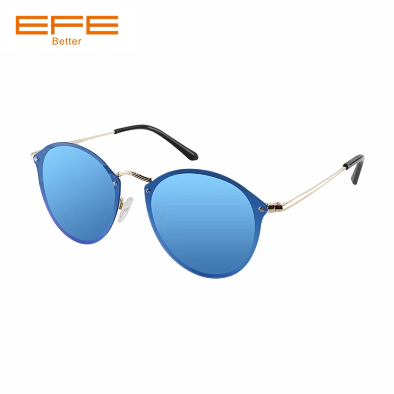 EFE Модные поляризованные солнцезащитные очки для мужчин Легкая металлическая