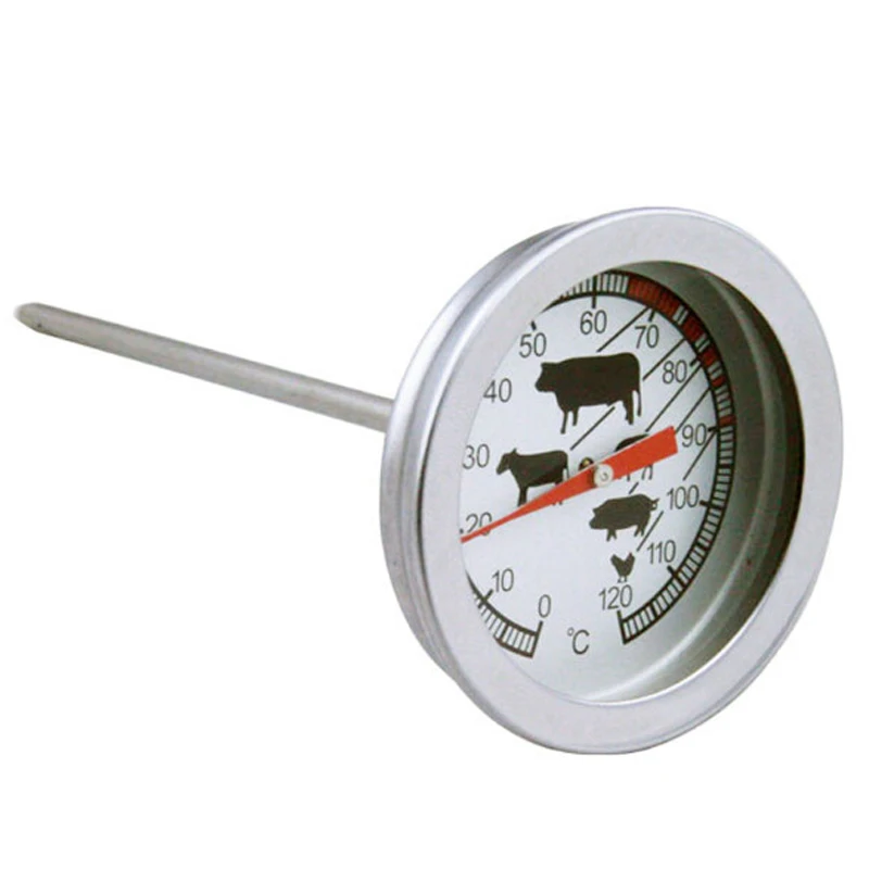 

Зонд для измерения температуры блюд с молоком и мясом, аксессуары для барбекю, металлический термометр для приготовления пищи в духовке и б...