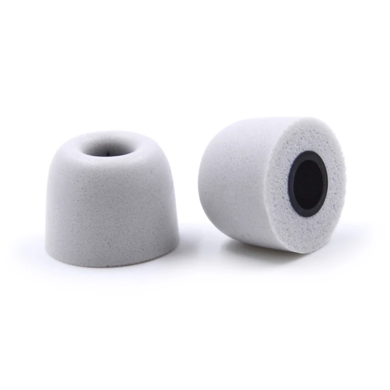 1 Pair Gray NICEHCK 1Pair(2pcs) 5mm T400 Noise Isolating Memory Foam Ear Tips Foam Eartips Earplug For In Ear Earphone IEM Earbud Headset - Цвет: 1 Pair Gray