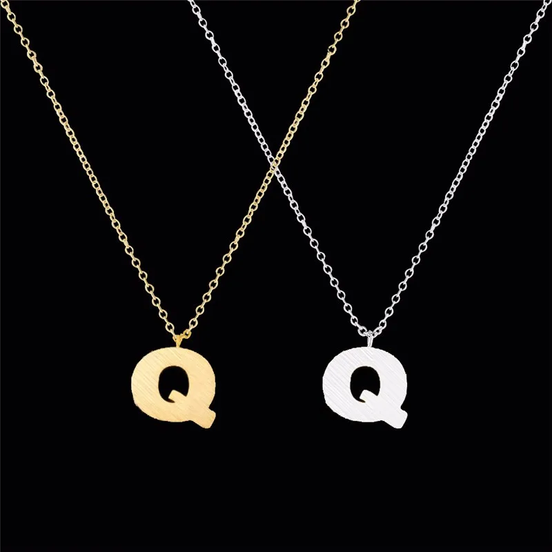 10pcs/lot &quotA B C D E F G H I J K L M N O P Q R S T U V W X Y Z&quot Uppercase Letter Choker Necklace For Women Party Gift Jewelry |