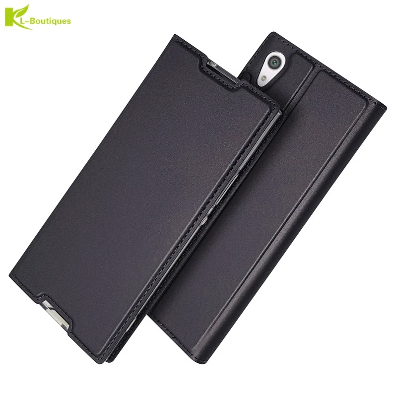 Кожаный чехол-книжка Etui для Sony Xperia L1 L2 XA1 Plus X XA XZ2 XZ3 Ultre XZ XZ1 Compact XZ2 Premium XZ3 Z5 Mini