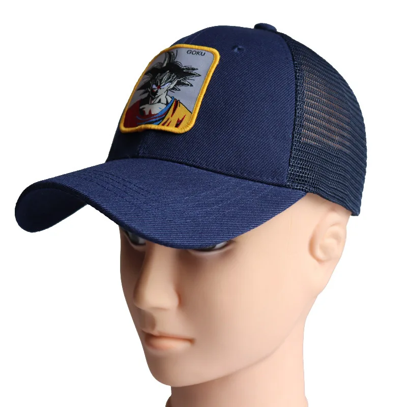 COLOR 26 Новая брендовая бейсбольная кепка Goku Dragon Ball Snapback, Высококачественная хлопковая кепка для мужчин и женщин в стиле хип-хоп, шляпа для папы, сетчатая Кепка, Прямая поставка - Цвет: COLOR 26